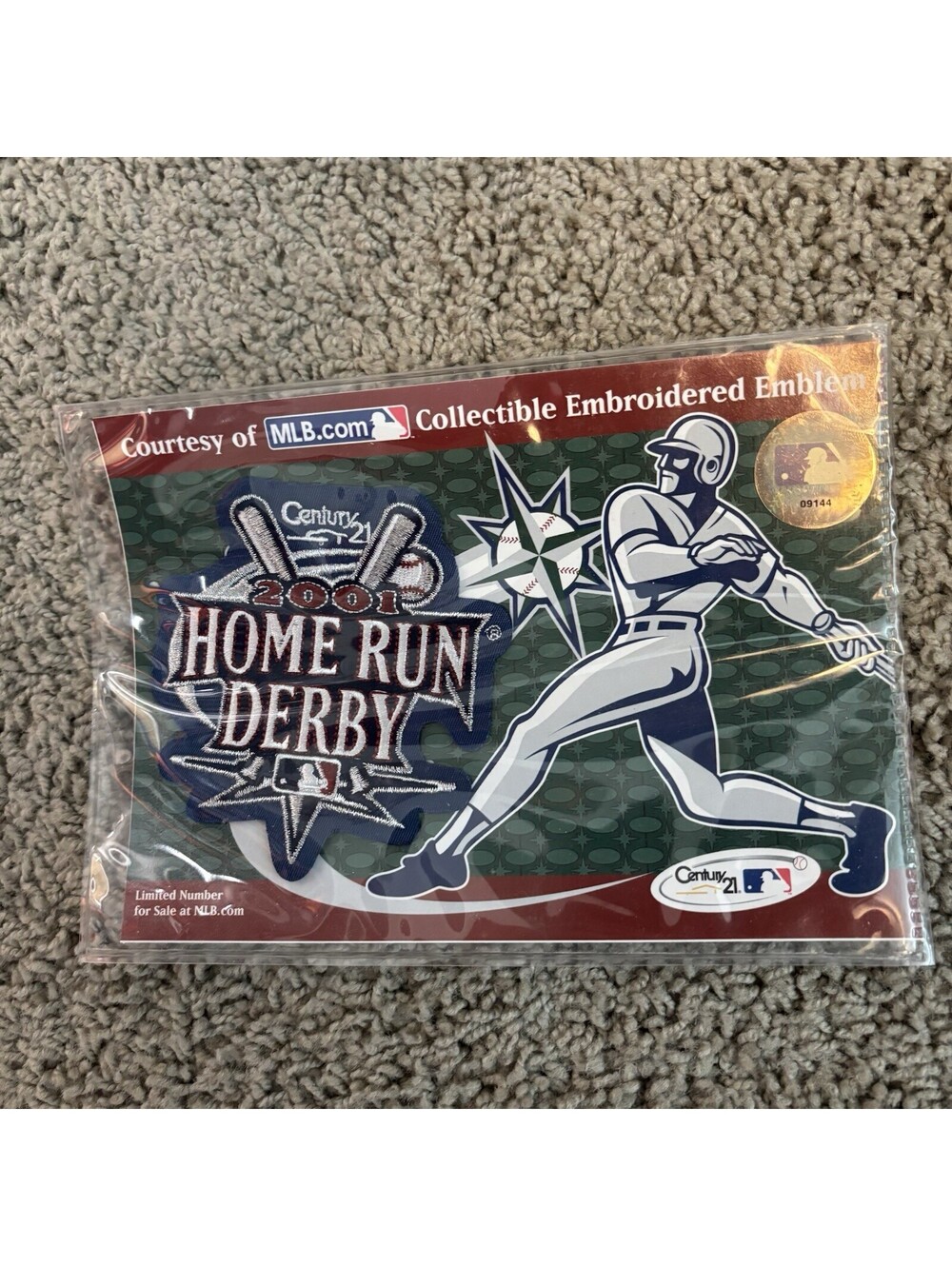 2001 MLB All Star Game Century 21 Home Run Derby Patch Seattle Mariners NIP